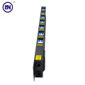 Customized 2U power distribution unit 139 aluminum profile C13 C19 mixed pdu with circuit breaker